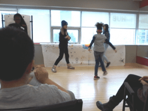 Children Role Play a Scenario for Discussion
