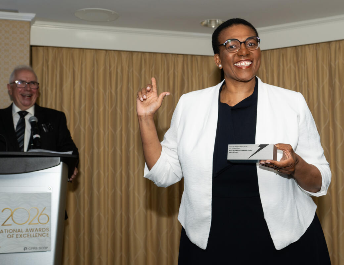Petronilla Ndebele at CPRS Award Reception